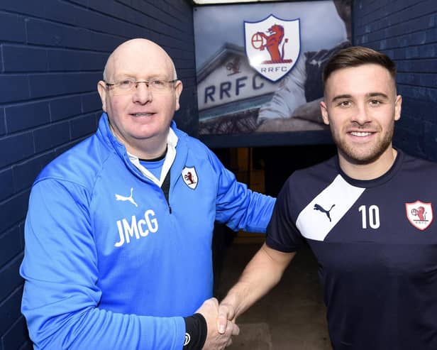 Lewis Vaughan credits former Raith Rovers boss John McGlynn as the man who saved his career. Credit- Fife Photo Agency