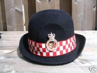 Distinctive: ACity of London Police female officer's hat.