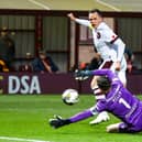 Lawrence Shankland scored twice for Hearts at the weekend.