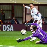 Lawrence Shankland scored twice for Hearts at the weekend.