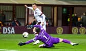 Lawrence Shankland scored twice for Hearts at the weekend.