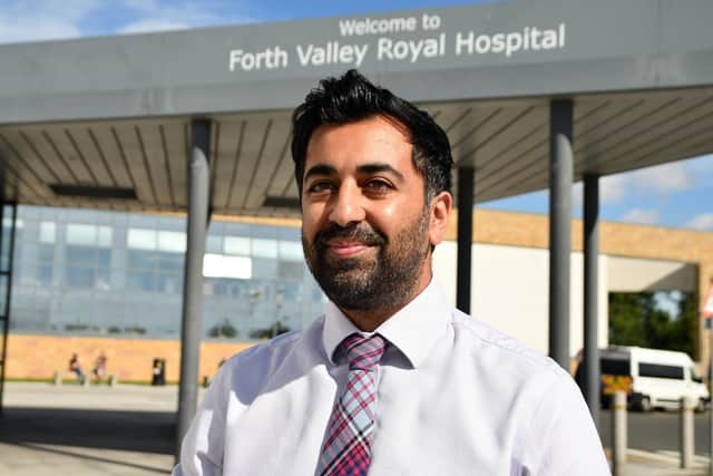 Health secretary Humza Yousaf gave an update on Forth Valley Royal Hospital in parliament this week. Picture: Michael Gillen