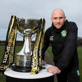 Hibs interim manager David Gray has been given the responsibility of leading the team into Sunday's Premier Sports Cup final. Premier Sports is available on Sky, Virgin TV and the Premier Player from £12.99 per month, and on Amazon Prime as an add-on subscription. Photo by Paul Devlin / SNS Group