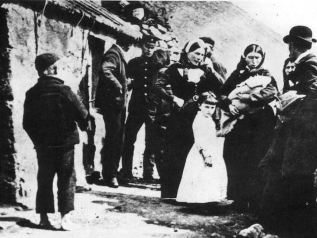 The Seer predicted the land reforms put in place by the Duke of Sutherland, where people were forcibly removed from their homes to make way for sheep. This became known as the ‘Highland Clearances’. Deprived of their homeland and ways to support their families, thousands of Highlanders were forced to emigrate. His words allegedly were: "That the day will come when there will be a road through the hills of Ross-shire from sea to sea, and a bridge upon every stream. That the people will degenerate as their country improves. That the clans will become so effeminate as to flee from their native country before an army of sheep."