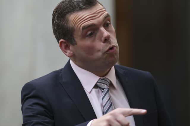 Scottish Conservative leader Douglas Ross's call for Nicola Sturgeon to resign over alleged breaches of the Ministerial Code helped rally support for the First Minister, says Kenny MacAskill (Picture: Fraser Bremner/Daily Mail/PA)