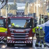 Emergency services at the scene at the New County Hotel in Perth