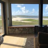 Each holiday let will feature large timber frame rooms, underfloor heating, wood burners and stunning views across Uig Sands beach, Lewis.
