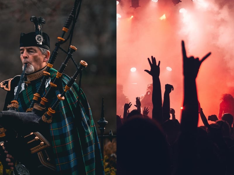 The woodwind instrument instantly conjures imagery of the glorious Scottish outdoors to the mind when it's heard, and it is thought of as the very soul of traditional Scottish music. However, it's not as prevalent in Scotland as you may think. Typically you'll hear bagpipes only during special events or in touristy areas where they're strategically placed e.g., Edinburgh city centre. If you want to enjoy the bagpipes 'in their element' then buy a ticket to a ceilidh (a Scottish Gaelic word for 'party') for an exquisite night out.