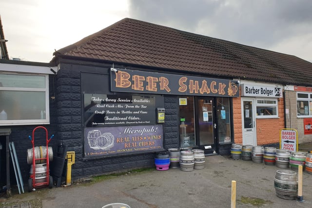 Beer Shack, on Derbyshire Lane,  is in the premises of a former shop and becoming Hucknall's first micropub in August 2013.