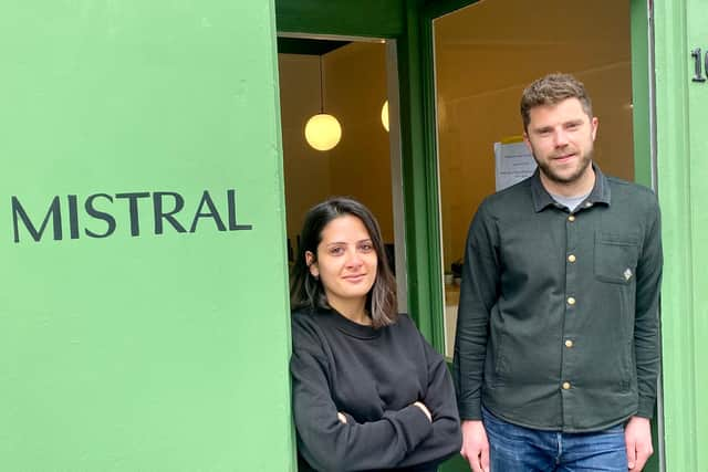 Julie Di Toro and her partner, Sam Barker, took out a Start Up Loan in two parts in August and September 2020 to launch Mistral, an independent wine shop based in Leith.