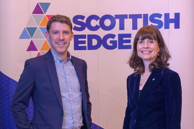 Creative UK Investment Director Tim Evans and Scottish EDGE CEO Evelyn McDonald.