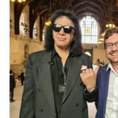 Kiss star Gene Simmons (left) during his visit to the Houses of Parliament in London as a guest of DUP MP Ian Paisley. Picture: PA