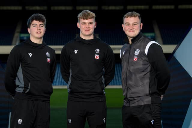 Guy Kirkpatrick, Monroe Job and Callum Smyth are the recipients of the MacPhail Scholarship. (Photo by Ross Parker / SNS Group)