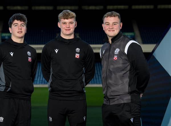 Guy Kirkpatrick, Monroe Job and Callum Smyth are the recipients of the MacPhail Scholarship. (Photo by Ross Parker / SNS Group)