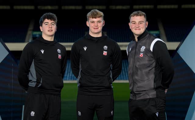 Guy Kirkpatrick, Monroe Job and Callum Smyth are the recipients of the MacPhail Scholarship. (Photo by Ross Parker / SNS Group)