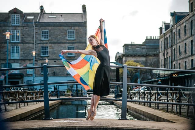 Dancer Marge Hendrick helped launch the Edinburgh International Festival programme in Leith. Picture: Mihaela Bodlovic