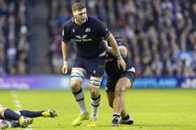 Scotland's Scott Cummings during the match against France.