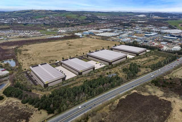 Prime4Eight is a four-unit industrial and logistics development that is being built next to the key M8 corridor between Glasgow and Edinburgh.