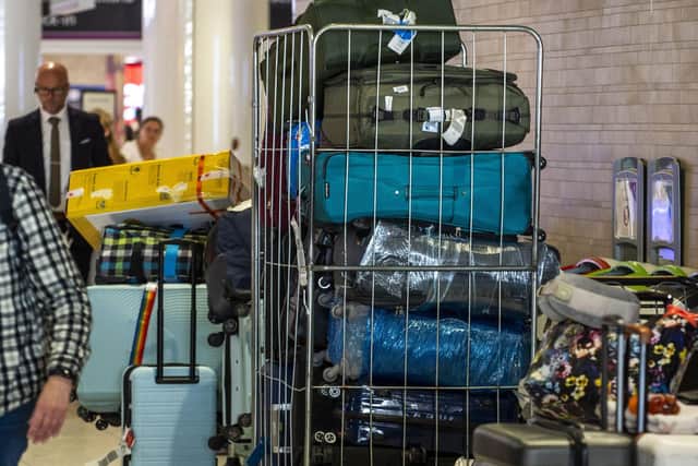 Some passengers have had lengthy waits for their bags.