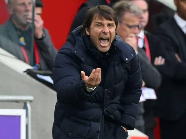 Tottenham Hotspur's Italian head coach Antonio Conte has been linked with a move to PSG in speculation, but plans are already underway for the club's summer pre-season games. (Photo by DANIEL LEAL/AFP via Getty Images)