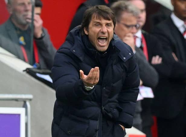 Tottenham Hotspur's Italian head coach Antonio Conte has been linked with a move to PSG in speculation, but plans are already underway for the club's summer pre-season games. (Photo by DANIEL LEAL/AFP via Getty Images)