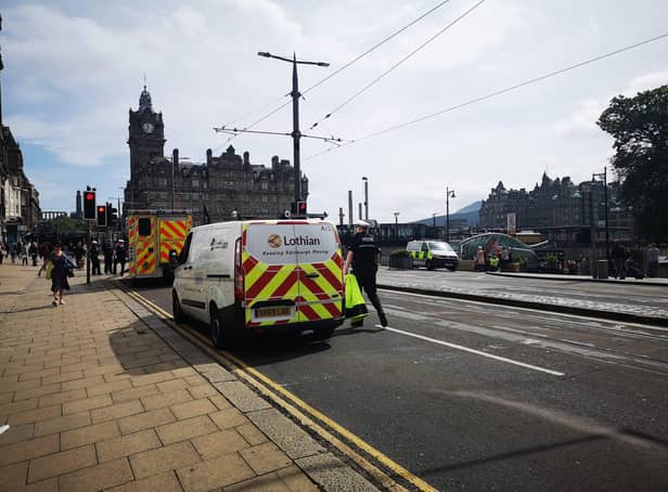 Edinburgh live news: Princes Street closed as emergency services attend collision between bus and pedestrian