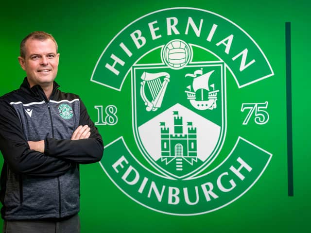 Sporting director Graeme Mathie at the Hibernian Training Centre