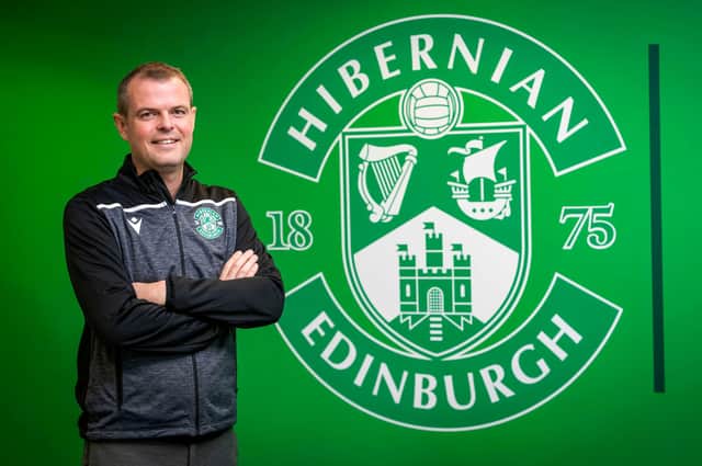 Sporting director Graeme Mathie at the Hibernian Training Centre