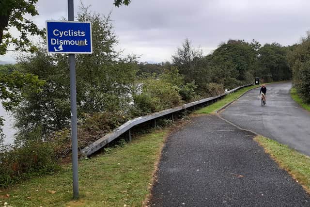 Sign on path in A82 layby. Picture: The Scotsman