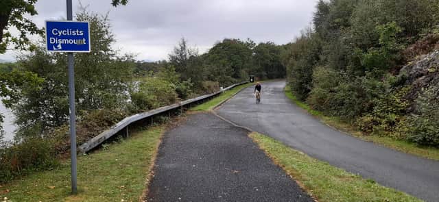 Sign on path in A82 layby. Picture: The Scotsman