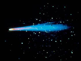 385551 01: Halley's Comet photographed by the Soviet Probe "Vega" in 1986. (Photo by Liaison)