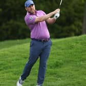 Richie Ramsay plays his second shot on the 11th hole during the first round of the Betfred British Masters hosted by Danny Willett at The Belfry. Picture: Richard Heathcote/Getty Images.