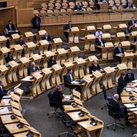 Scotland's First Minister Nicola Sturgeon speaks during First Minster's Questions. The SNP Government are fighting against the planned cut to Unversal Credit. Picture: Andy Buchanan/PA Wire