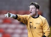 University of Stirling's Ben Fry during a Scottish Cup Fourth Round match against Dundee United.