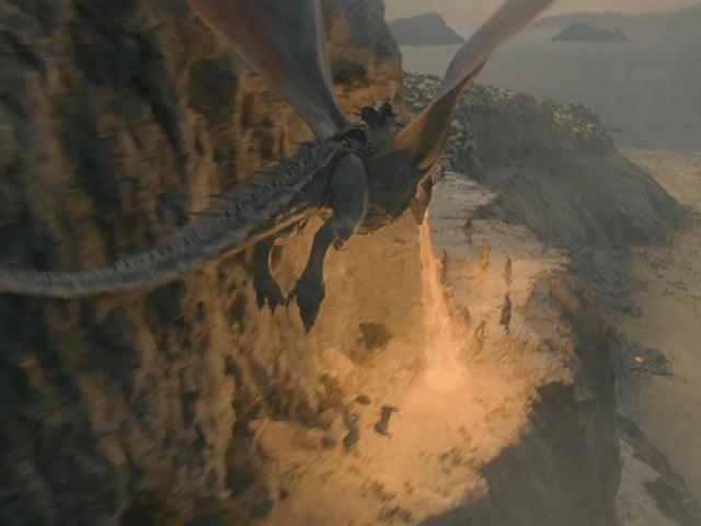 Seasmoke is a pale silver-grey dragon ridden by Laenor Velaryon, the son of Corlys Velaryon and Rhaenys Targaryen. He is a young and nimble dragon who is about three times smaller than Vermithor.