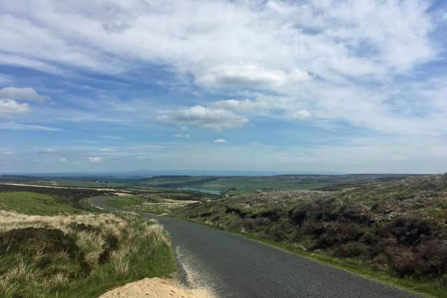 Views of the heath land at the top of Trapping Hill and the valleys beyond.