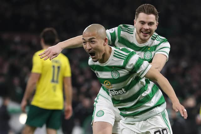 Daizen Maeda scored on his debut for Celtic.