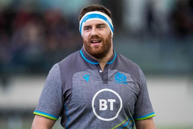Scotland prop Simon Berghan will leave Edinburgh in the summer to join Glasgow Warriors. Picture: Ross Parker/SNS