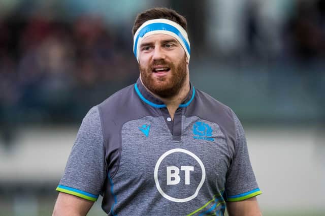 Scotland prop Simon Berghan will leave Edinburgh in the summer to join Glasgow Warriors. Picture: Ross Parker/SNS