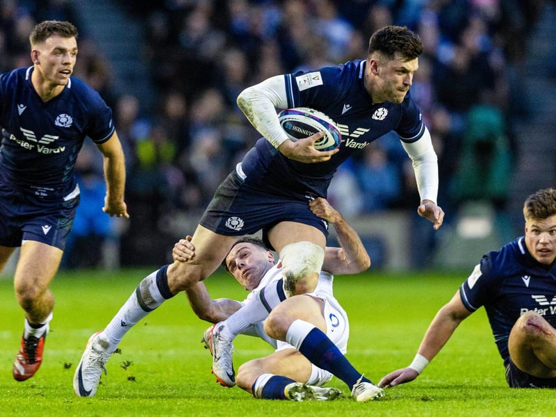 His first-minute take from a high ball set the tone for an assured and confident performance at 15 as he slotted seamlessly back into the Scotland XV. 8