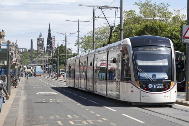 Edinburgh's trams are currently limited to a single line between the airport and city centre. Picture: Alistair Linford