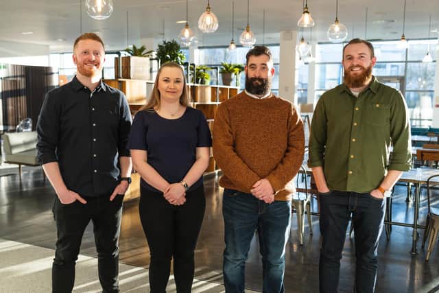 Fergus Moore, Dawn Thompson, Ryan Taylor and Scott Kennedy of Revive Eco.