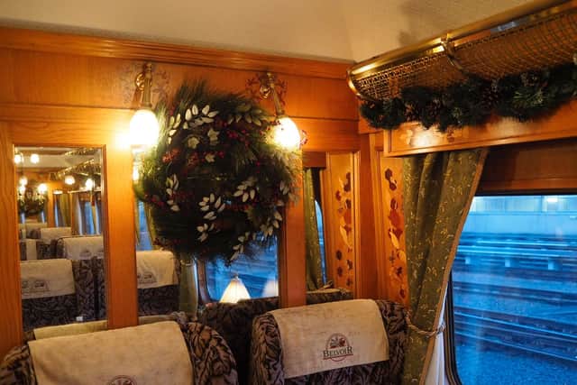 The Northern Belle all spruced-up for Christmas trips