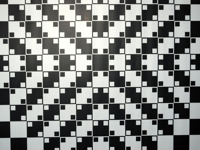 Do the lines appear curved or straight to you in this checkerboard illusion?