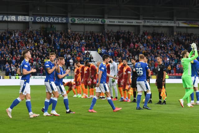 St Johnstone went down to Galatasaray in front of a packed McDiarmid Park.