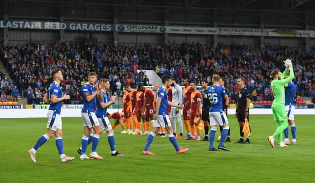 St Johnstone went down to Galatasaray in front of a packed McDiarmid Park.