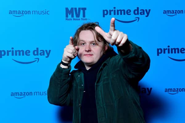 Singer Lewis Capaldi performs at Sneaky PeteÕs in Edinburgh for Prime Day Live - a free, livestreamed event presented by Amazon Music, in support of Music Venue Trust to raise awareness and funds for UK music venues.