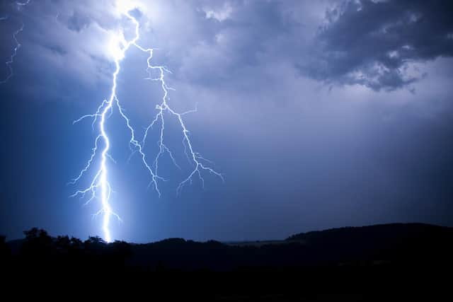 The Met Office have issued a yellow thunderstorm warning