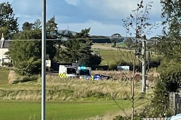 The scene of the fatal crash in north east Fife. (Pic: Fife Jammer/https://www.facebook.com/FifeJL)