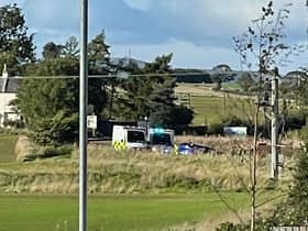 The scene of the fatal crash in north east Fife. (Pic: Fife Jammer/https://www.facebook.com/FifeJL)